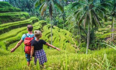 Tegalalang rice terrace in ubud bali
